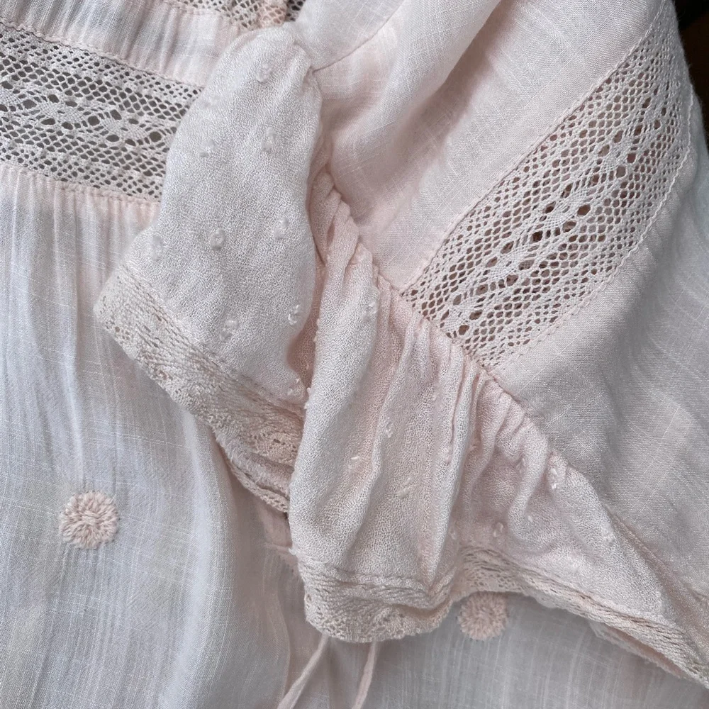 Free people light pink dress size M - Picture 4 of 8